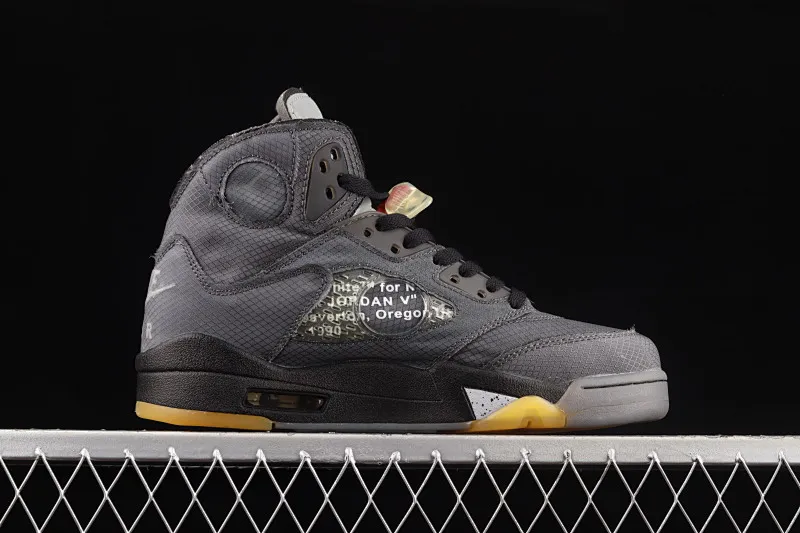All Categories Air Jordan Jordan Series Basketball Shoes Air Jordan 5 G Version OF x Air Jordan 5 AJ5 Joe 5 Black Sail 3M Reflective Basketball Shoes CT8480-001